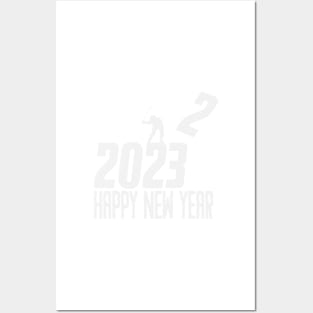 happy new year 2023 golf Posters and Art